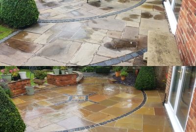 Natural Stone Patio Cleaned
